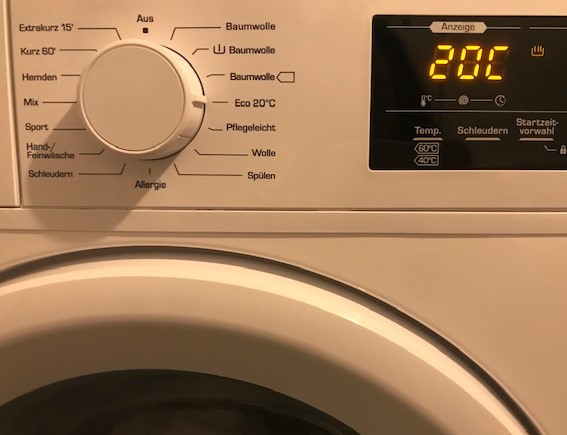 Waschen bei niedriger Temperatur